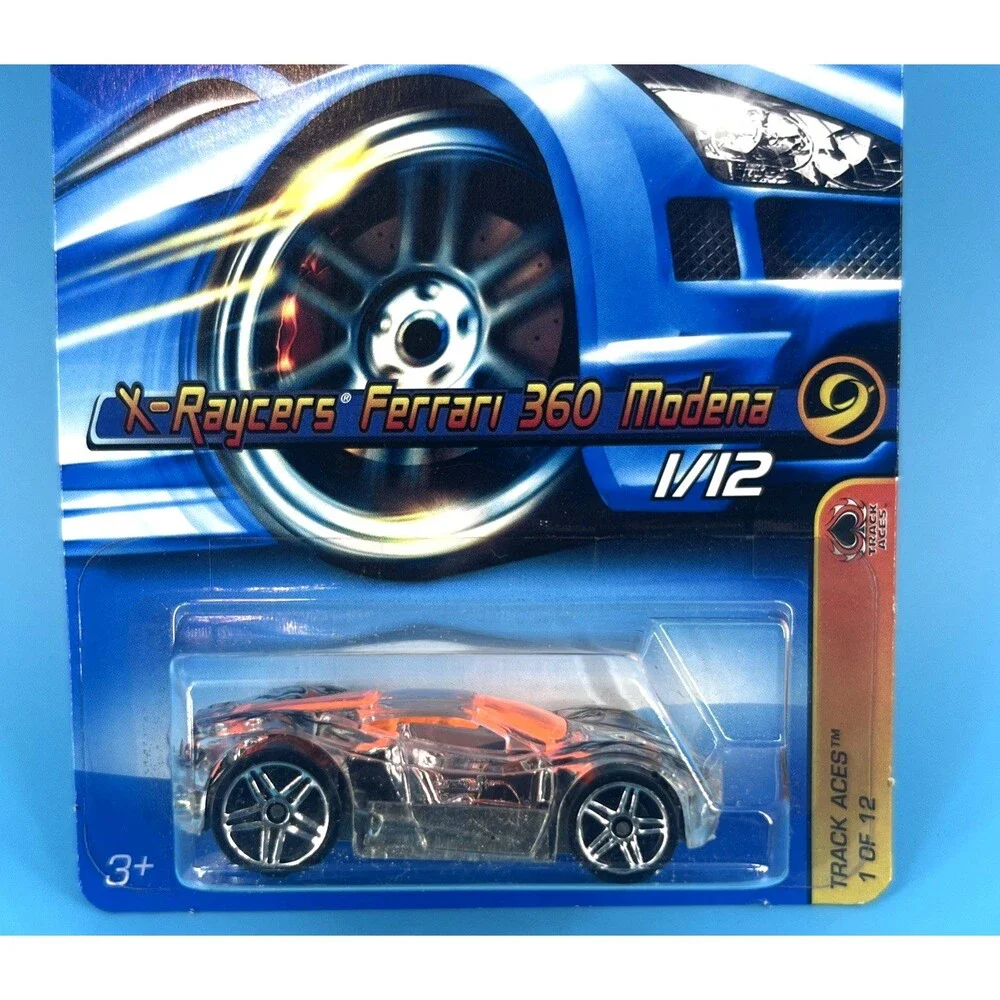 Hot Wheels 2006 Track Aces Series #114 X-Raycers Ferrari 360 Modena Clear w PR5s